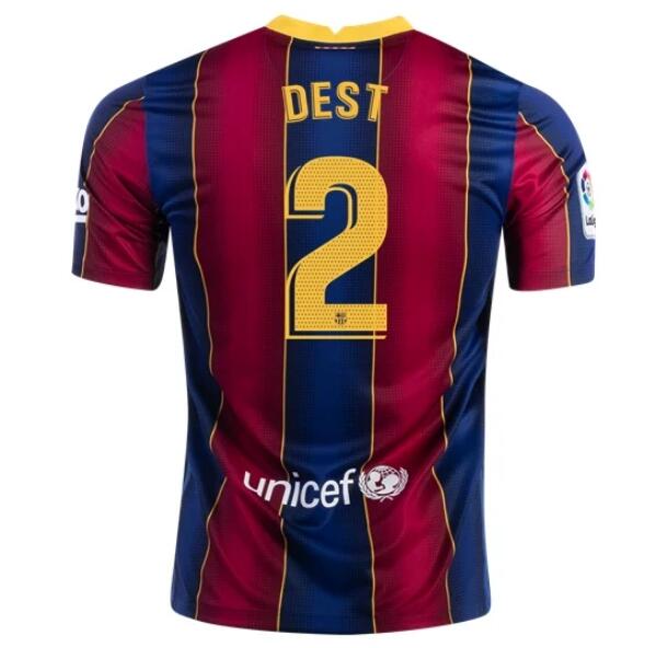 Barcelona Home Kit Soccer Jersey SERGIÑO DEST #2 2020/21